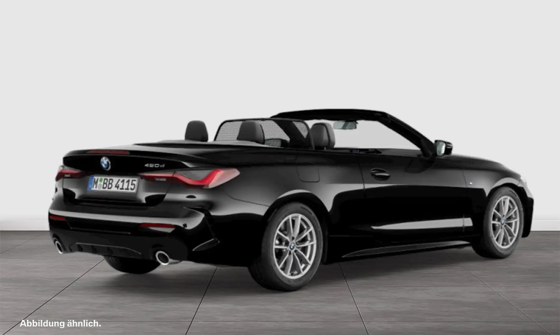 BMW 420 d M SPORT+ACC+HuD+DA+360°+LHZ Schwarz - 2
