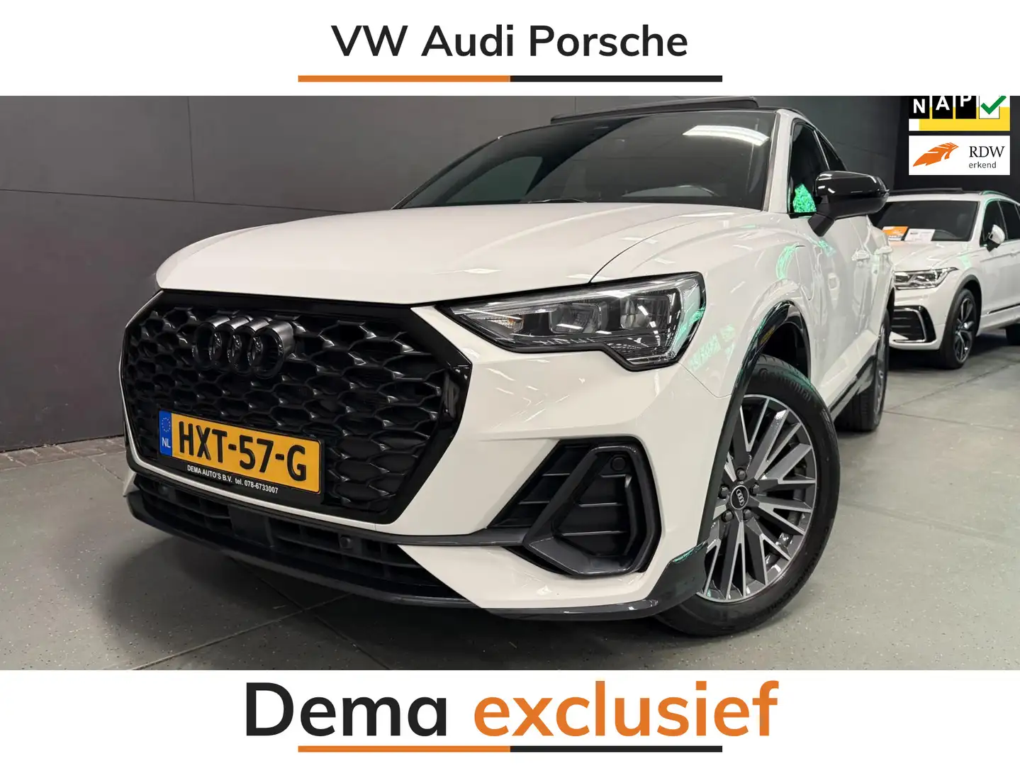 Audi Q3 Sportback 45 TFSI e 2X S-LINE BLACKLINE PANO/NAVI/ Wit - 1