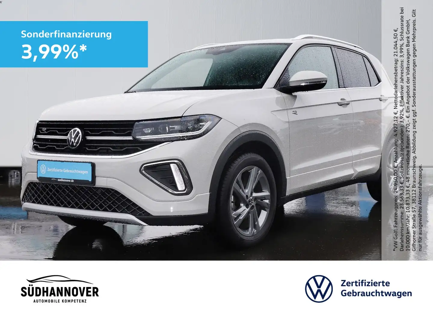 Volkswagen T-Cross R-Line 1.5 TSI DSG LED+NAVI+SHZ+PDC+GRA Grau - 1