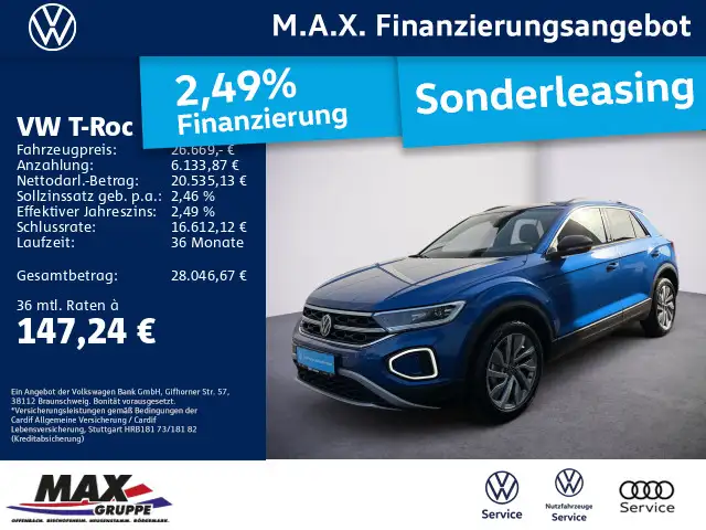 Volkswagen T-Roc 1.5 TSI DSG MOVE MATRIX LED+KAMERA+ACC+STH
