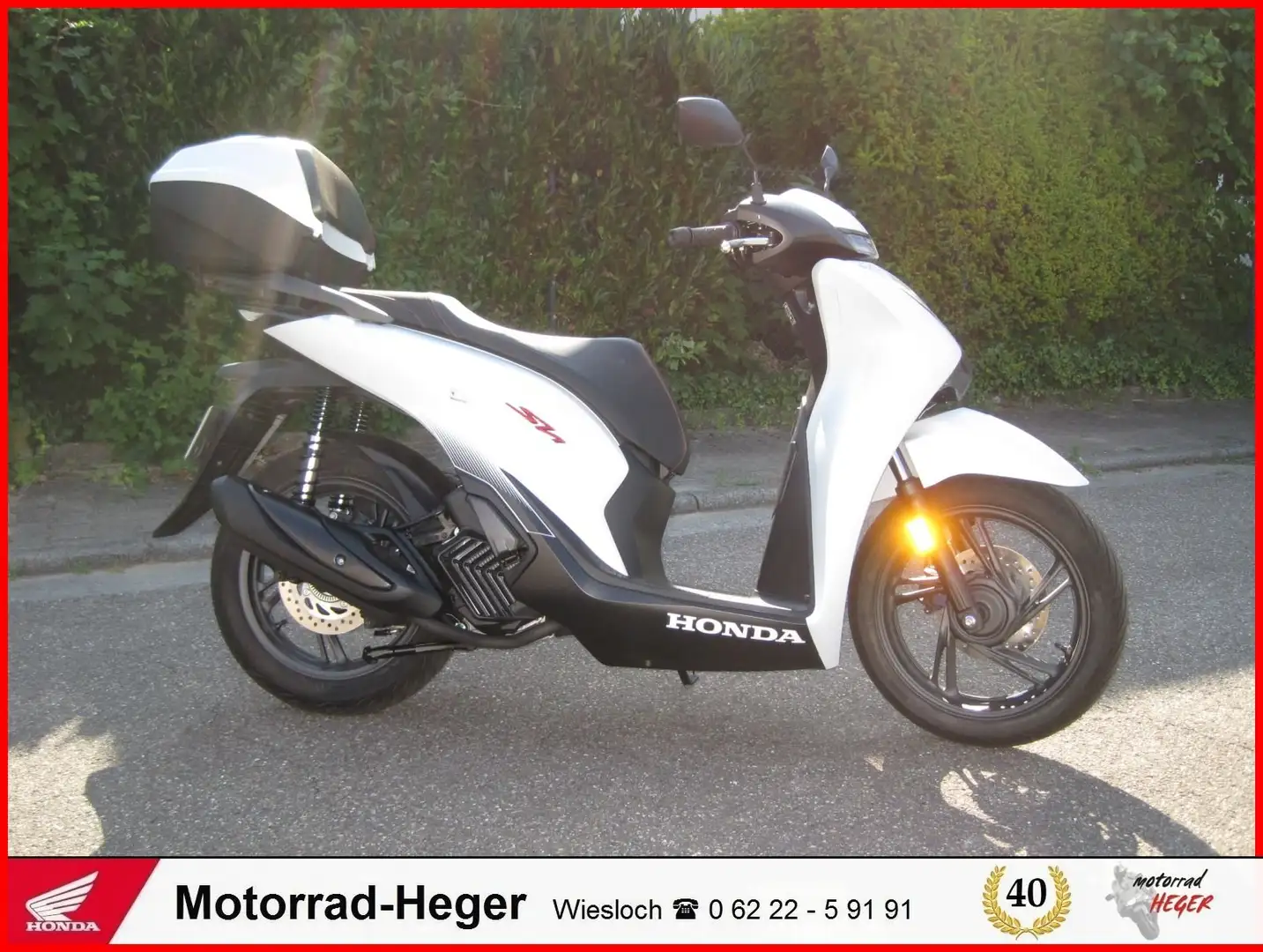 Honda SH 125i inkl. Smart-Key Topcase Bianco - 2