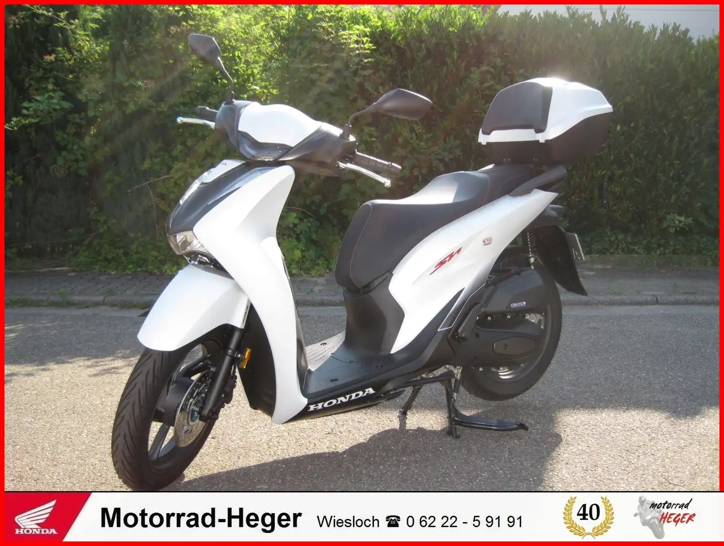 Honda SH 125i inkl. Smart-Key Topcase Bianco - 1