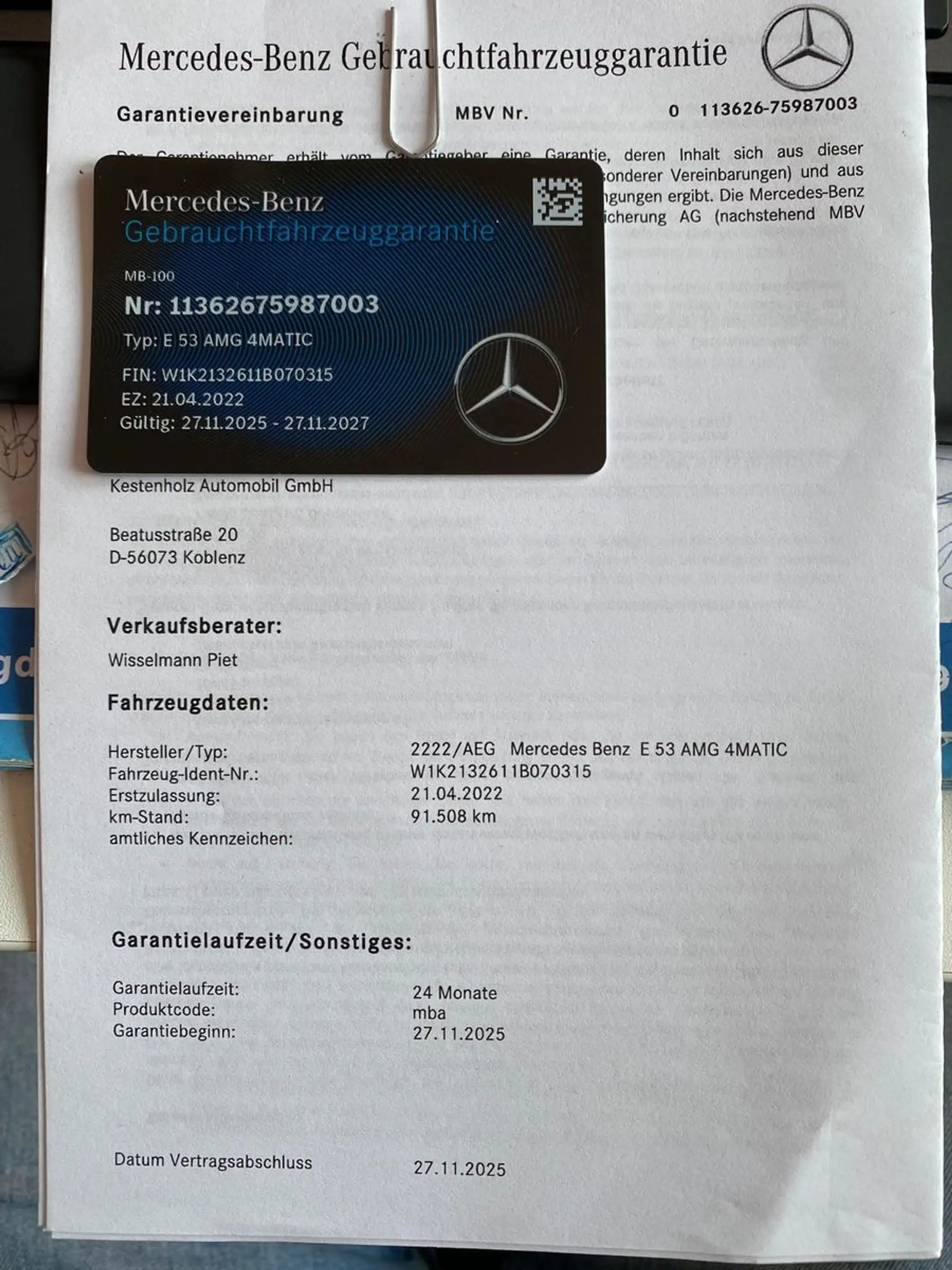 Mercedes-Benz E 53 AMG 4Matic+ /360 Kam/PANO/AMG Dynamic-Plus — photo 2