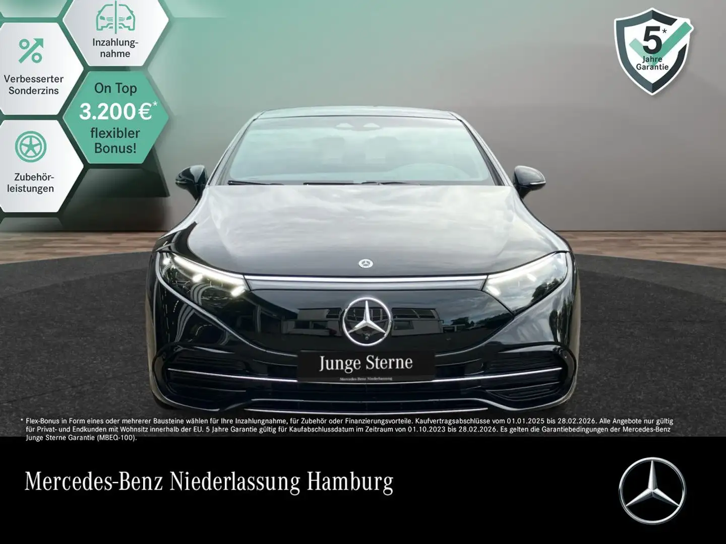 Mercedes-Benz EQS 580 4Matic Fahrass 360° Pano Burmester Distr. Schwarz - 1