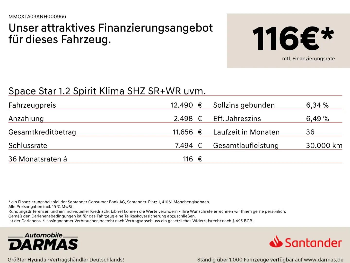 Mitsubishi Space Star Space Star 1.2 Spirit Klima SHZ SR+WR uvm. Grau - 2
