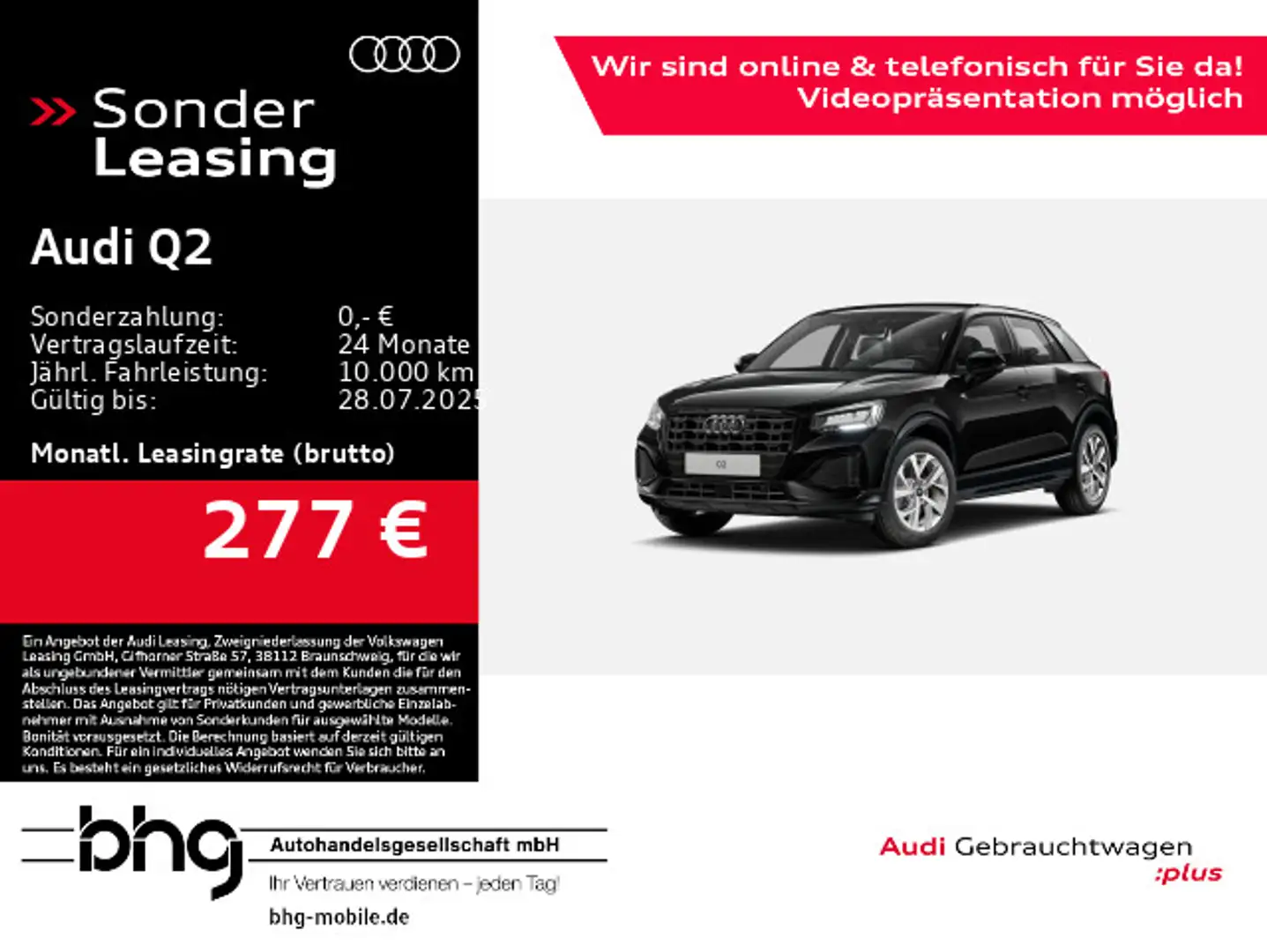Audi Q2 35 TDI S tronic advanced Schwarz - 1