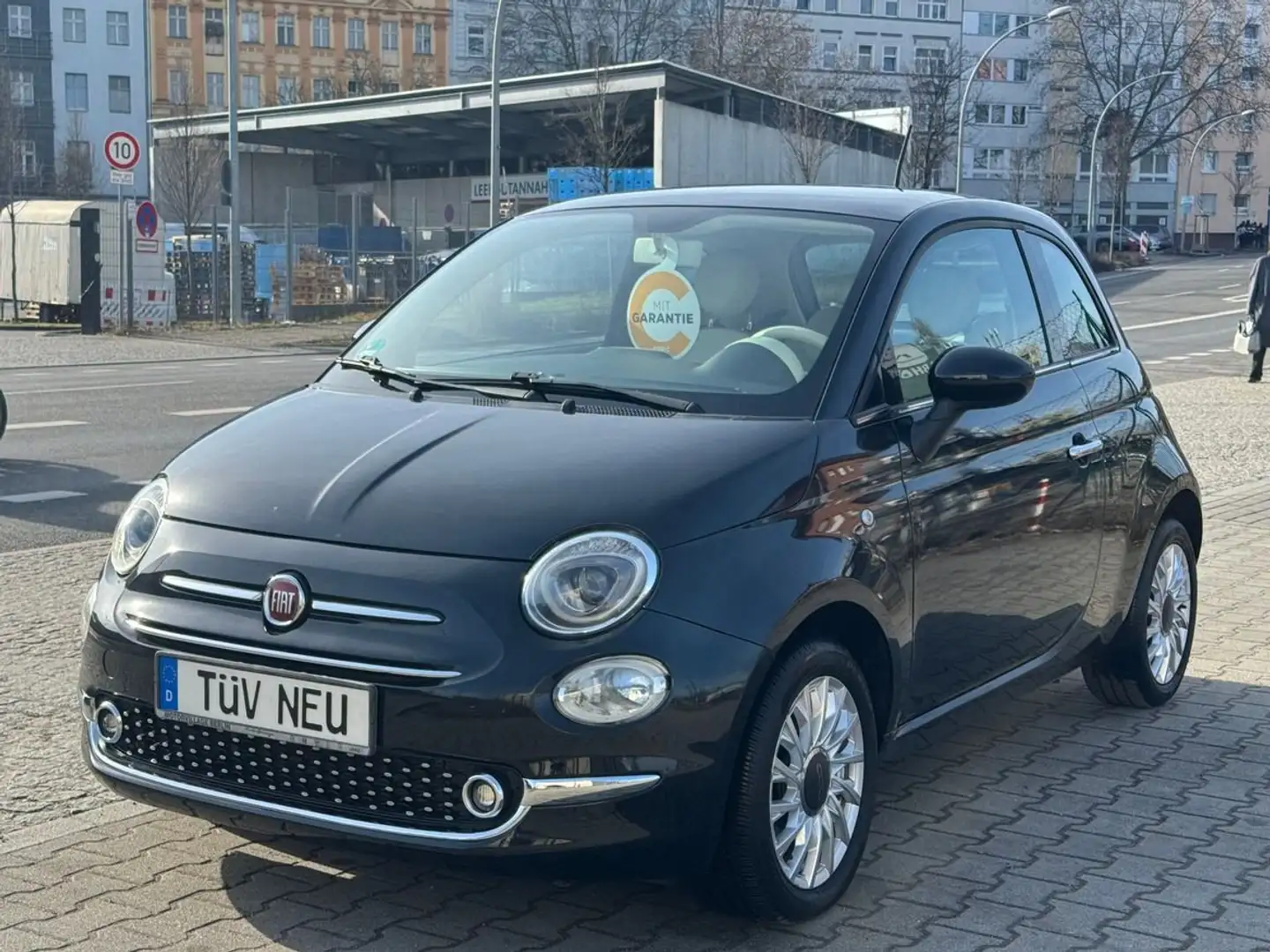 Fiat 500 Lounge,Klima,PDC,Panodach,Alu,"30000Km"" Schwarz - 2