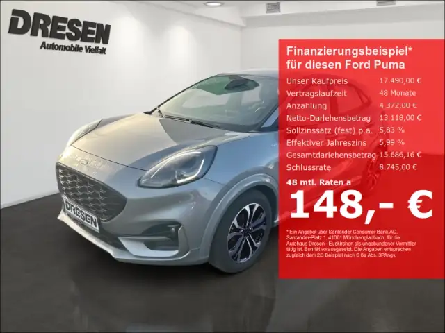 Ford Puma ST-Line 1,0MHEV 125PS LED/ Winter-Paket/ Klimaauto