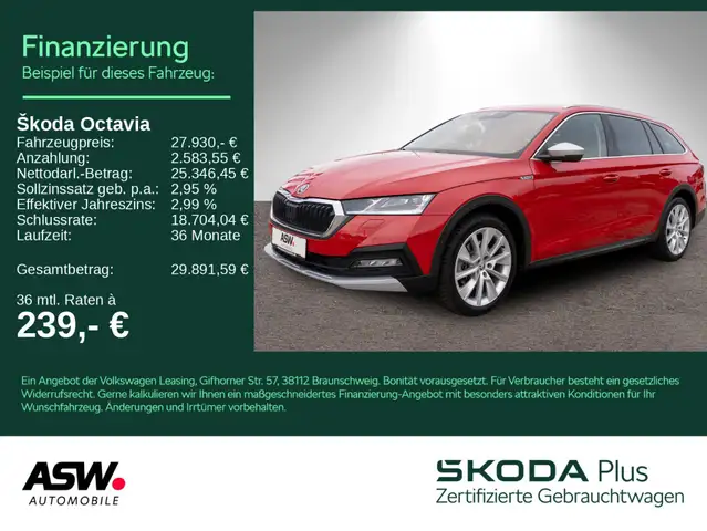 Skoda Octavia SCOUT 4x4 2,0 TDI AHK STDHZ HUD CANTON