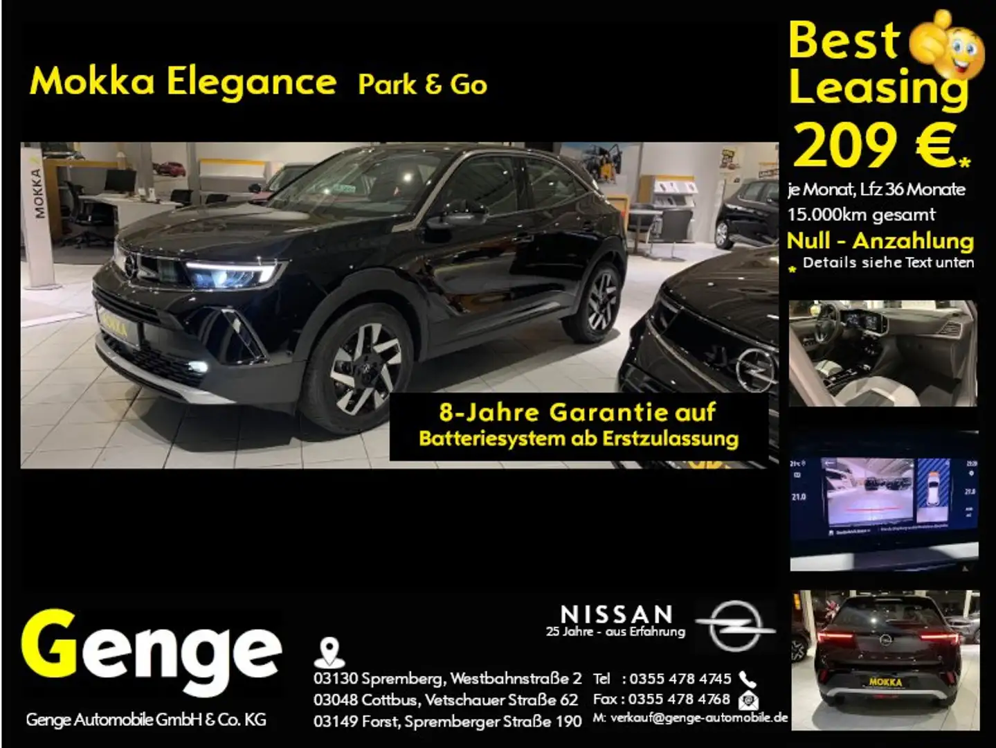 Opel Mokka Mokka-e Elegance, Park & Go Paket, Winter-Paket, L Schwarz - 1