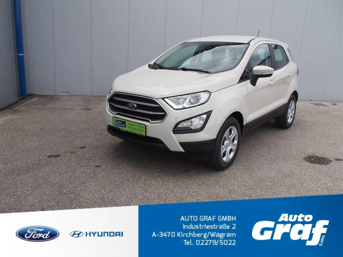 Ford EcoSport 1,0 EcoBoost Cool & Connect Weiß - 1