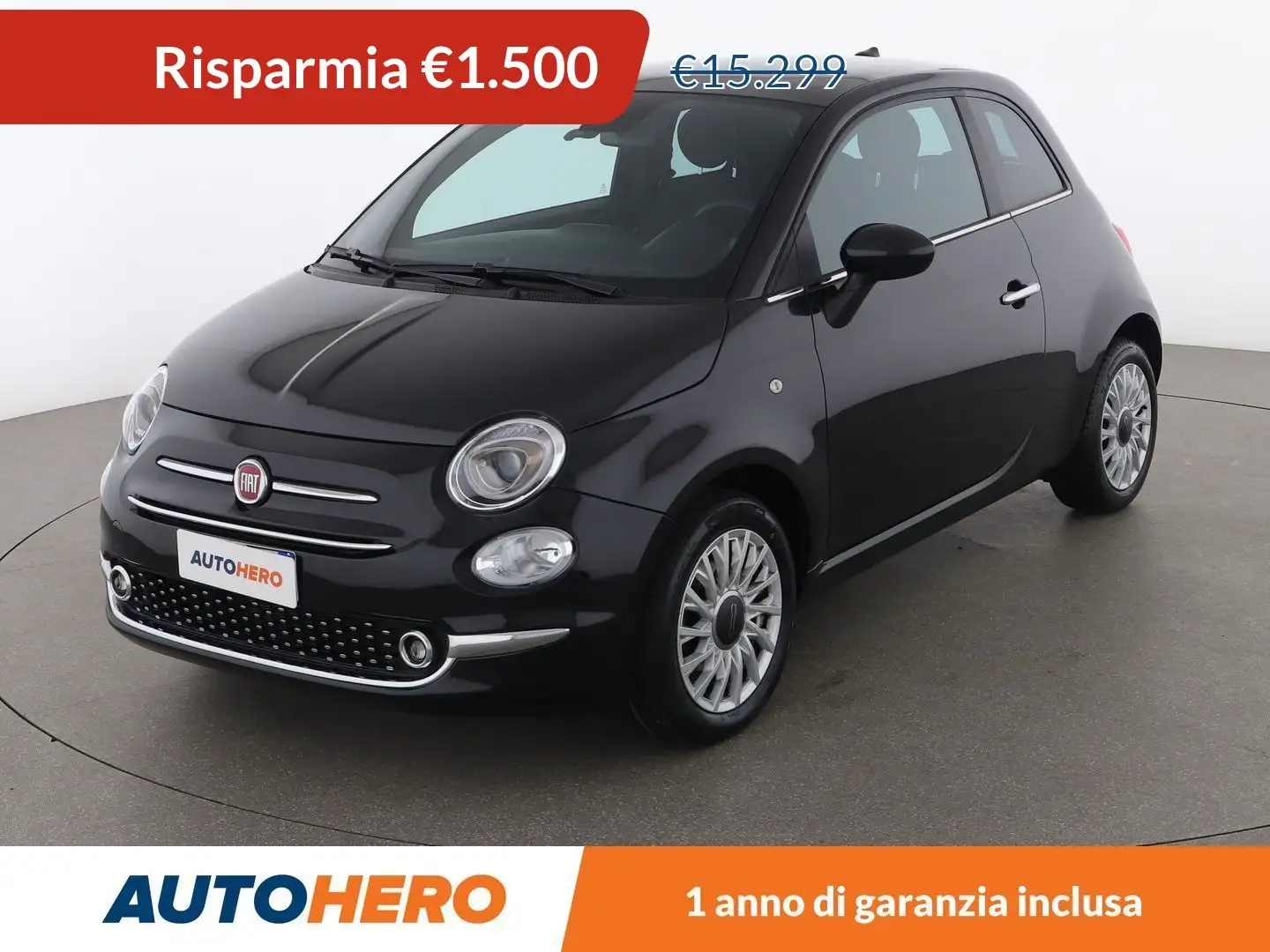Fiat 500 1.0 Mild-Hybrid MHEV Nero - 1