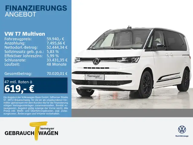 Volkswagen T7 Multivan 2.0 TDI DSG Edition AHK GJR LED
