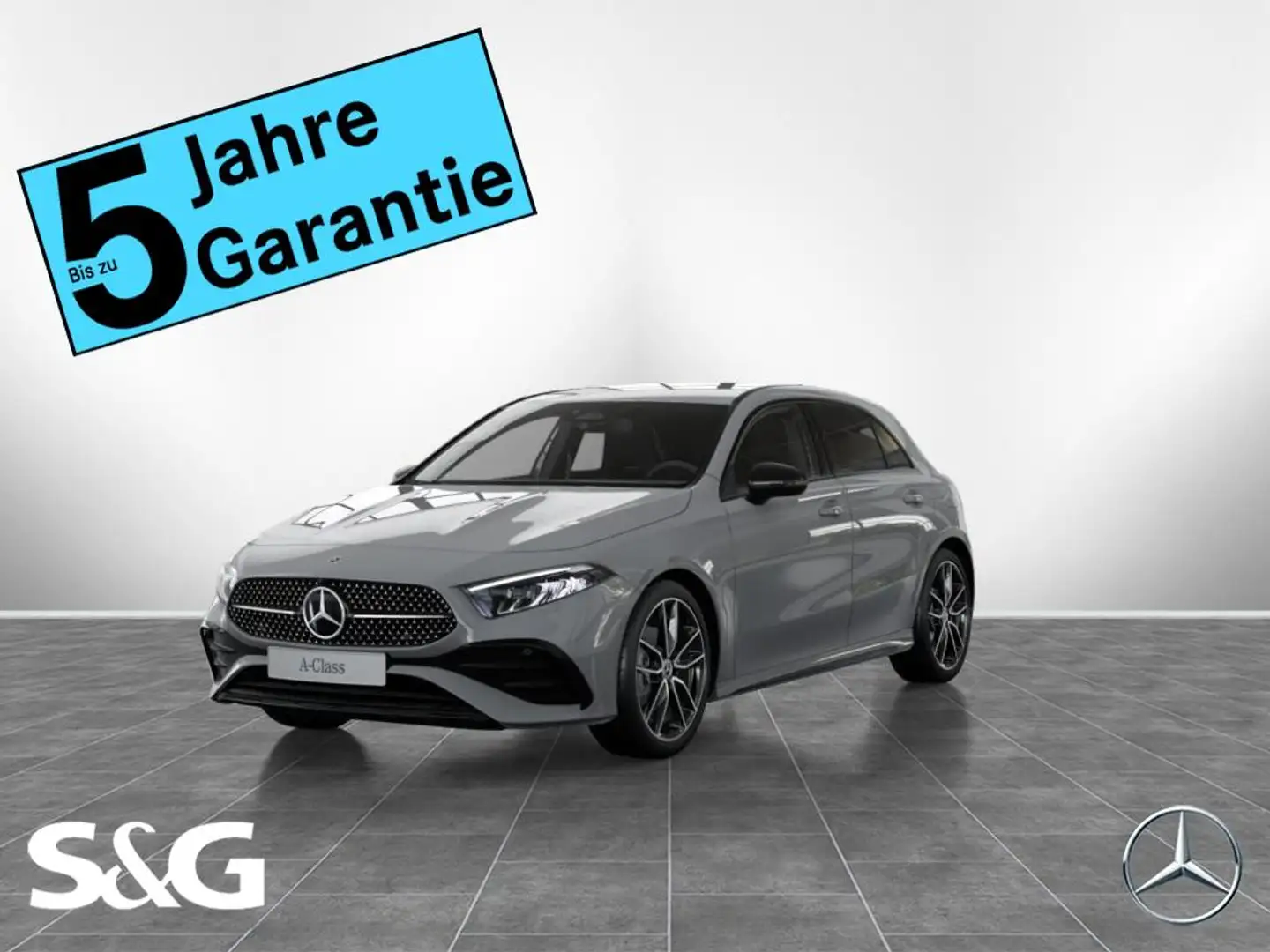 Mercedes-Benz A 200 d AMG MBUX+RüKam+LED+AHK+Night+Totwink+DAB Grau - 1