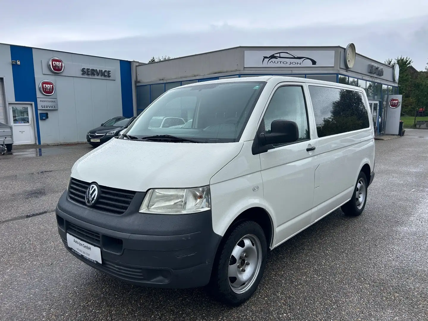 Volkswagen T5 Kombi Kombi, 9 Sitzer, 1 Besitz, MwSt., Klima Weiß - 1