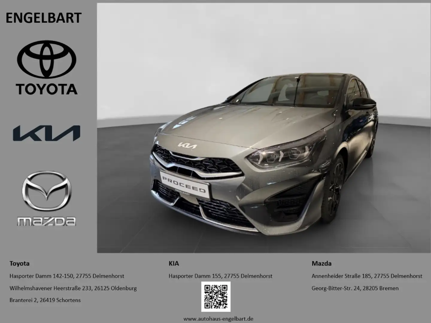 Kia ProCeed / pro_cee'd GT-Line 1.5T 140 PS Automatik Navi Gris - 1