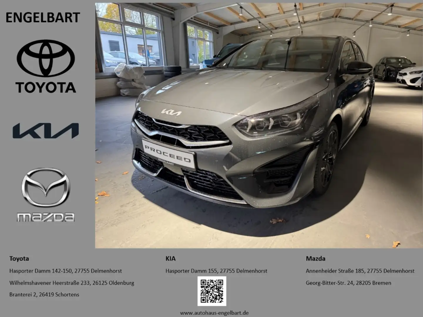 Kia ProCeed / pro_cee'd GT-Line 1.5T 140 PS Automatik Navi Šedá - 1