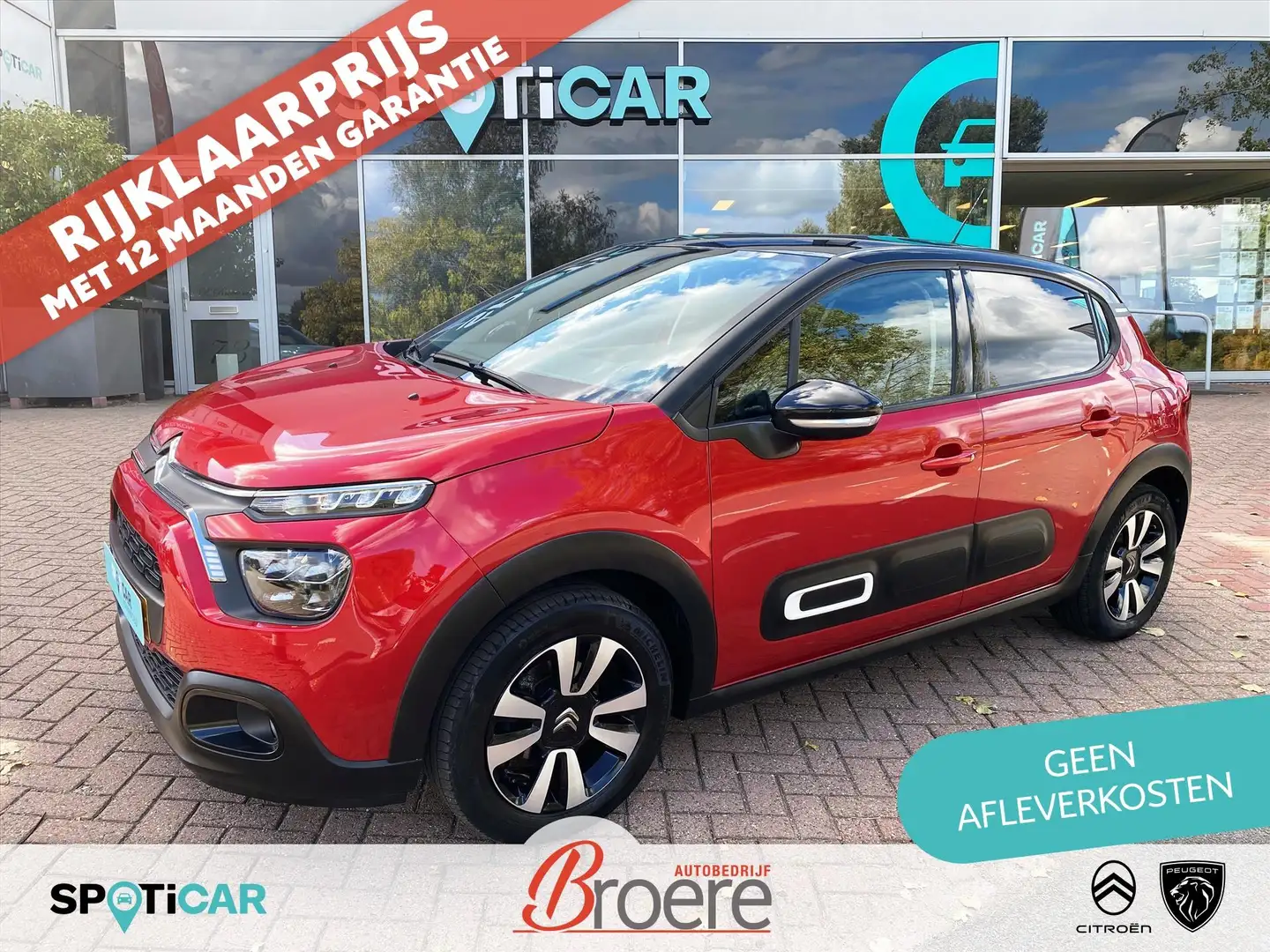 Citroen C3 1.2 83pk Shine | verw voorstoelen, navigatie via a Rouge - 1