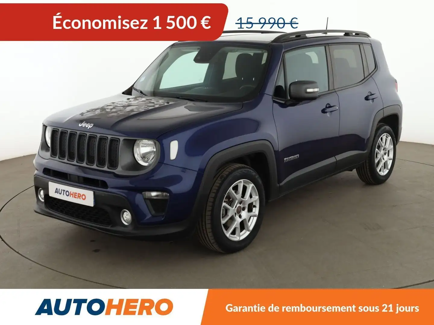 Jeep Renegade 1.0 GSE T3 Longitude Bleu - 1