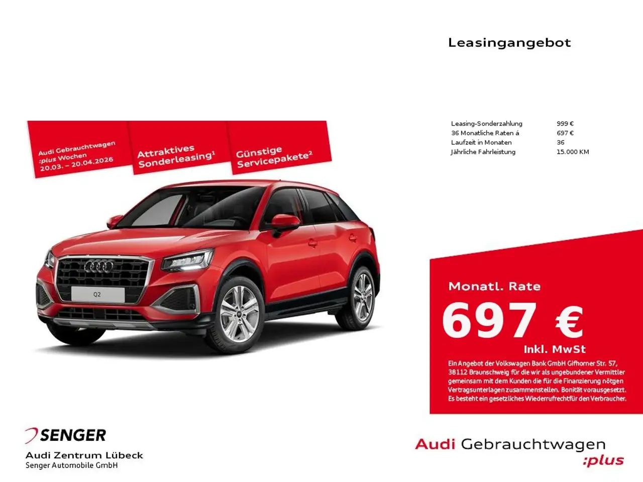 Audi Q2 35 TFSI advanced S tronic AHK NAVI — миниатюра 1