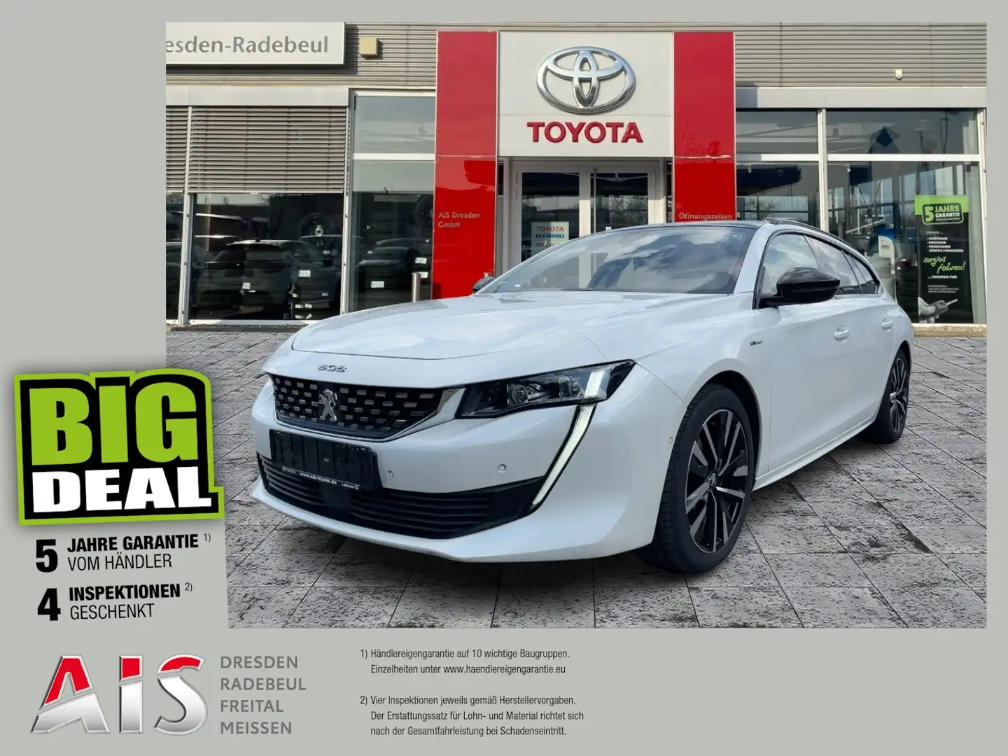Peugeot 508 Hybrid 225 SW GT AHK*Schiebedach*StandHz*Navi Weiß - 1