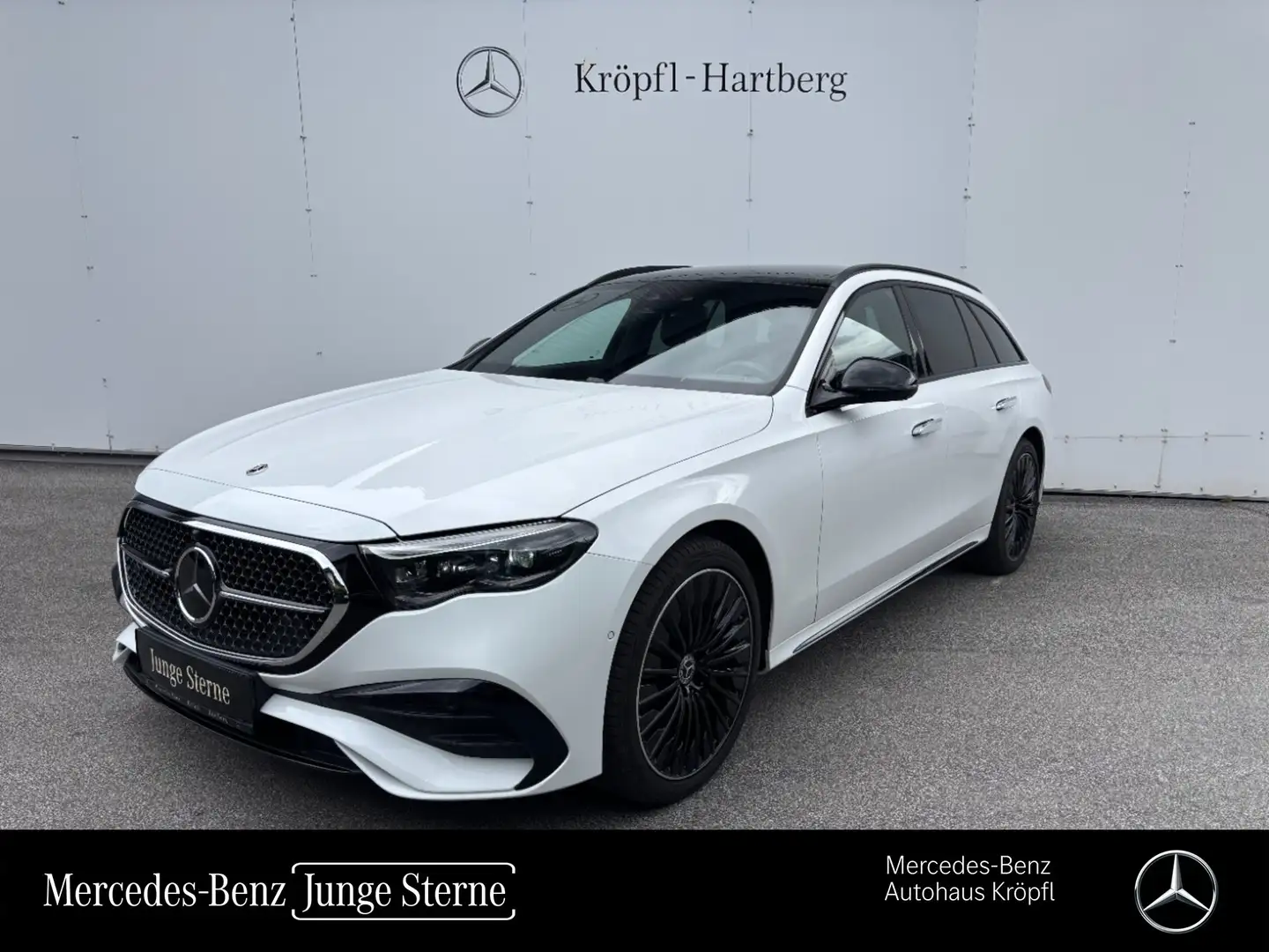 Mercedes-Benz E 450 4MATIC T-Modell AMG Pano Night AIR FAP Weiß - 1