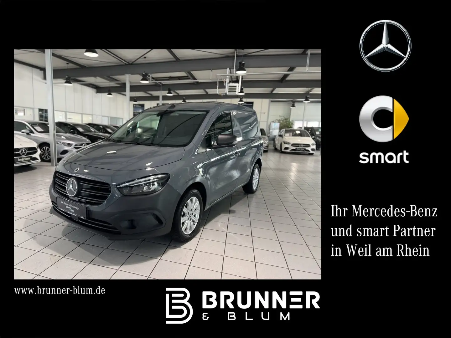 Mercedes-Benz Citan eCitan Kasten PRO Navi,Alu,DAB,Kamera,LED,Klima Grau - 1