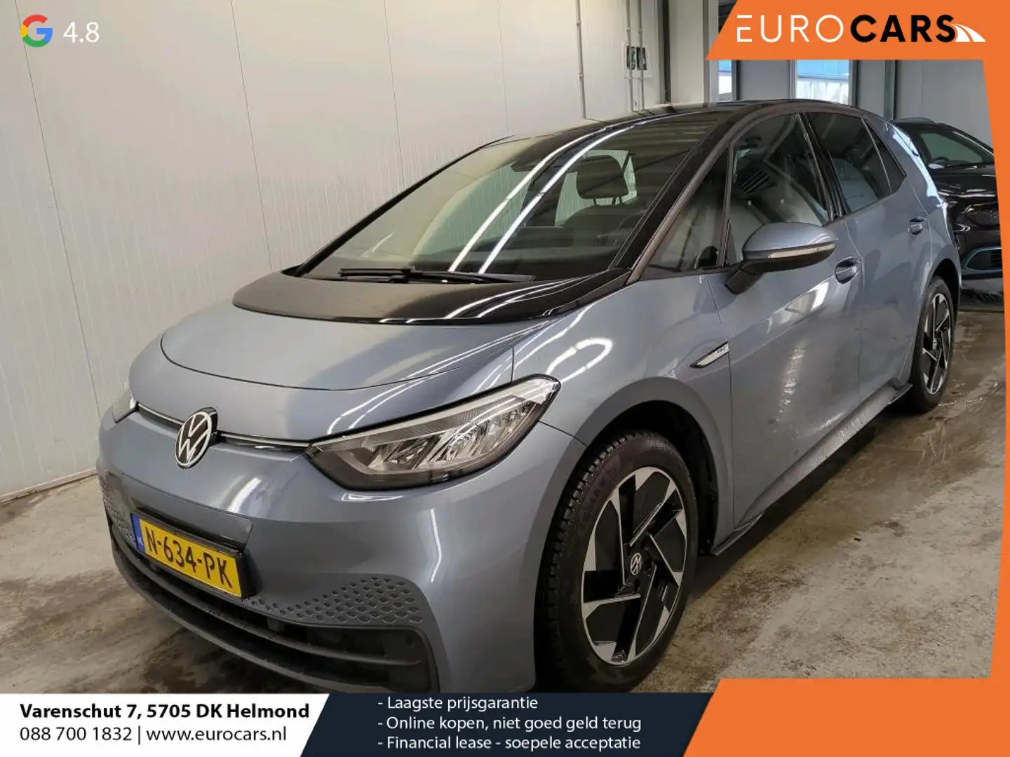 Volkswagen ID.3 Pro 58 kWh Airco ECC Navi Carplay PDC VA+ Camera F Bleu - 1