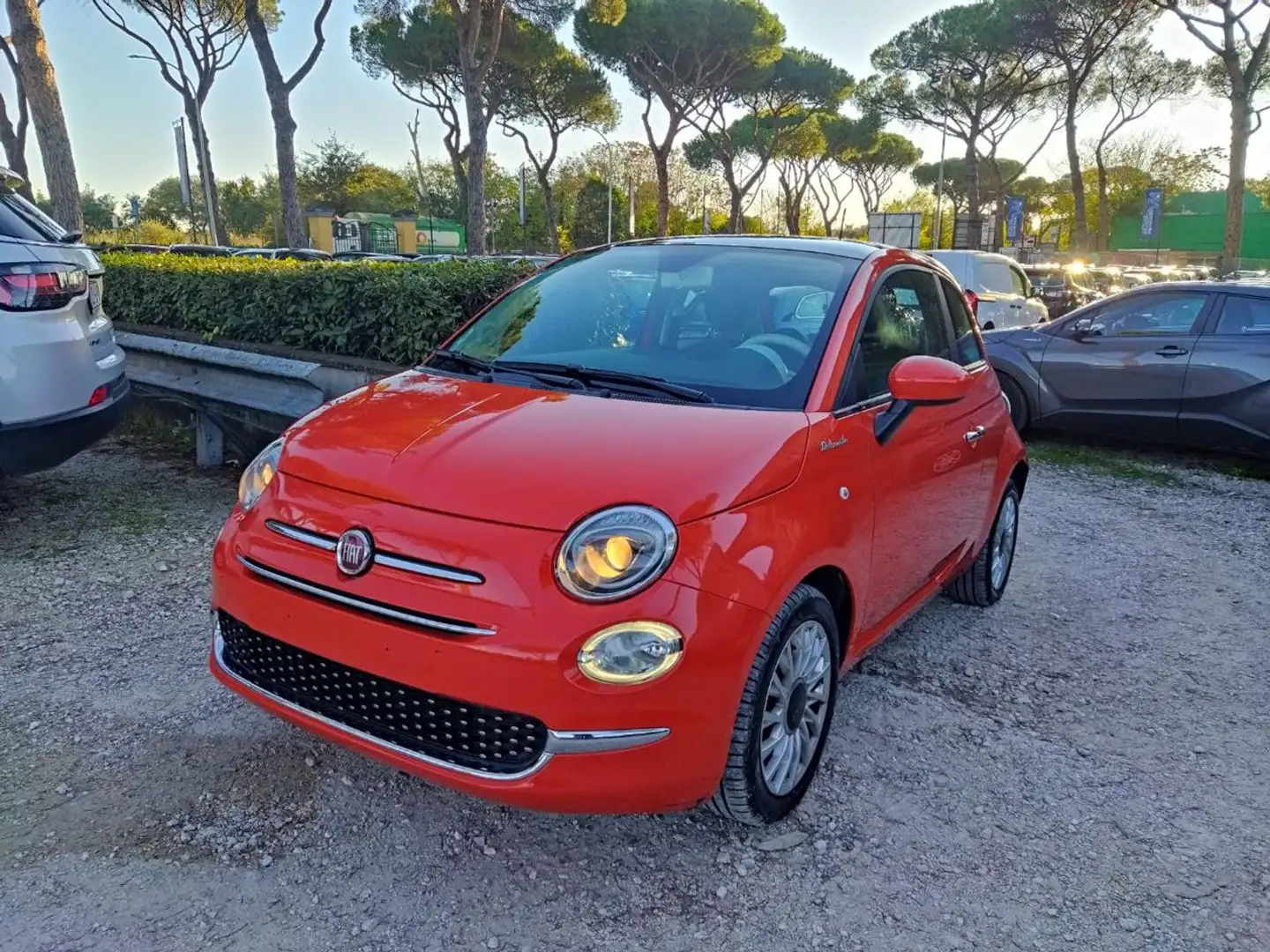 Fiat 500 1.0cc HYBRID DOLCEVITA 70cv TETTO PANORAMICO Portocaliu - 2