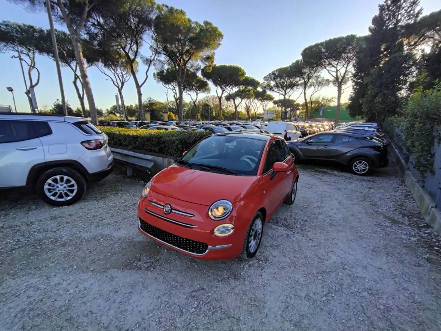 Fiat 500 1.0cc HYBRID DOLCEVITA 70cv TETTO PANORAMICO Portocaliu - 1