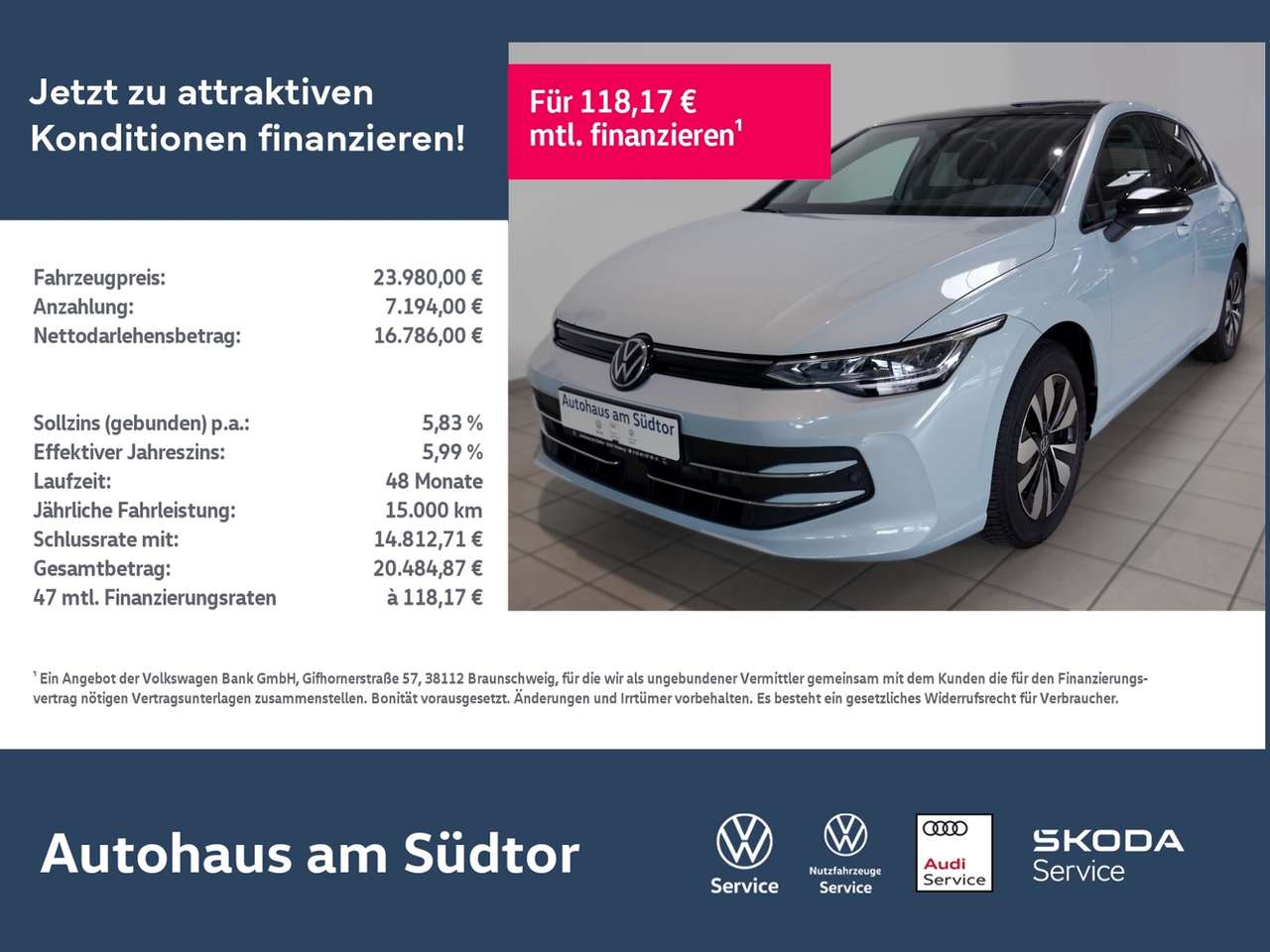 Volkswagen Golf 2025 — VIII GOAL 1.5 TSI | LED PDC ACC Navi App