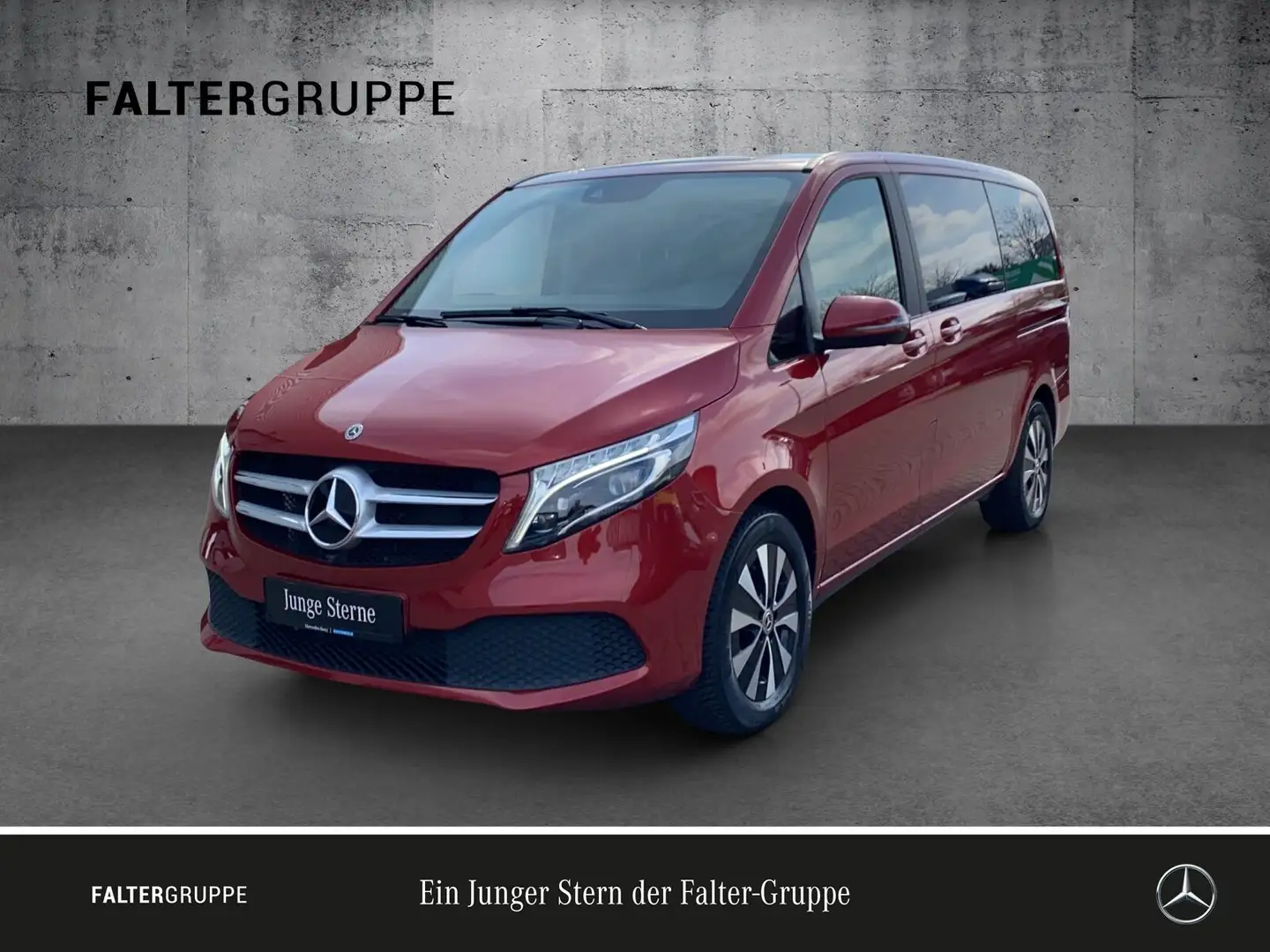 Mercedes-Benz V 300 V 300 d 4M Lang Navi/Allrad/LED/Kamera/7-Sitzer BC Czerwony - 1