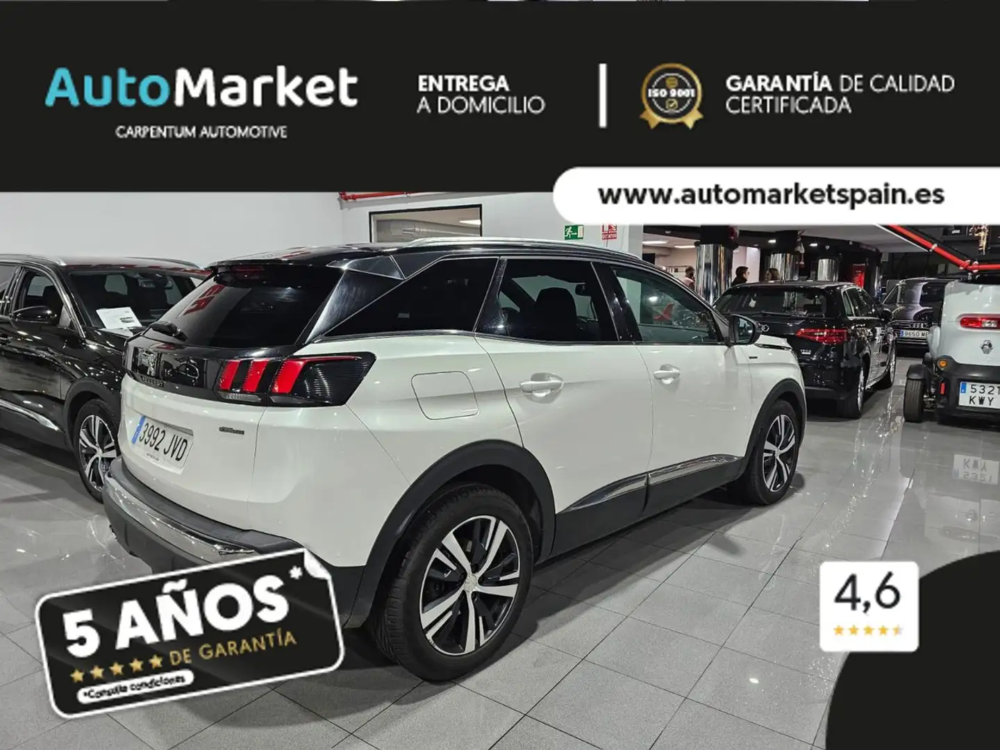 Peugeot 3008 GTLINE 2.0HDI 150CV Blanco - 2