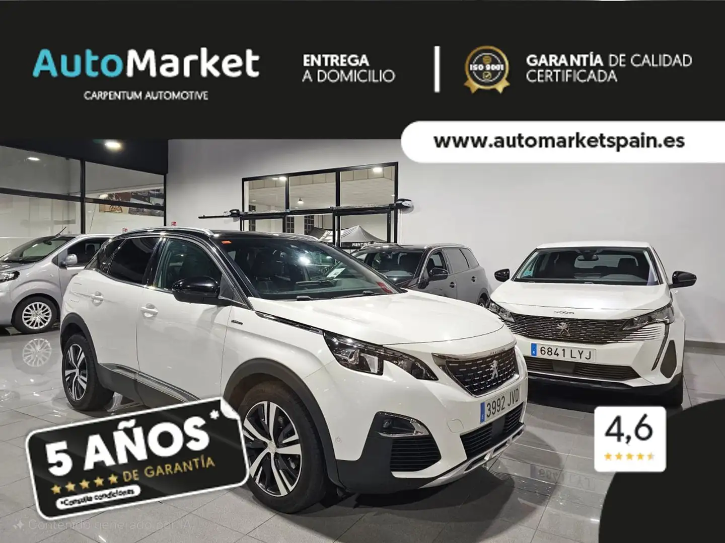 Peugeot 3008 GTLINE 2.0HDI 150CV Blanco - 1