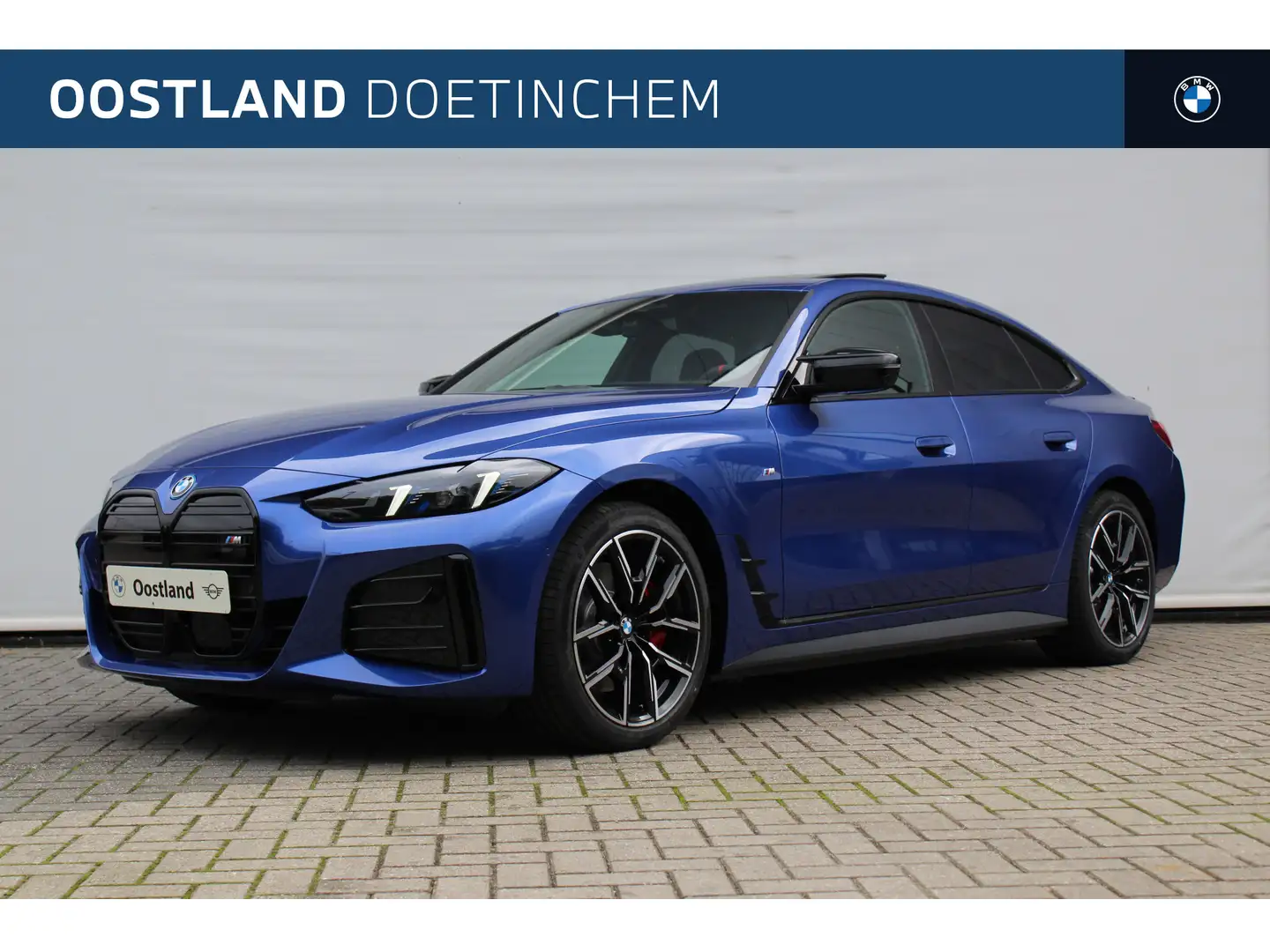 BMW i4 M60 / Trekhaak / Sportstoelen / M Adaptief onderst Bleu - 1