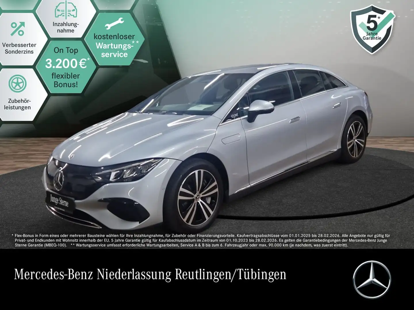 Mercedes-Benz EQE 300 Distr. LED Kamera Spurhalt-Ass Totwinkel Silber - 1