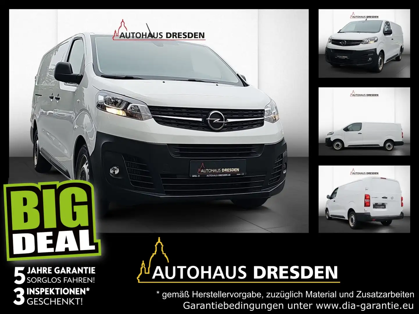 Opel Vivaro Kasten 2.0 D L (L3) Edition Navi+SHZ+PDC Blanc - 1