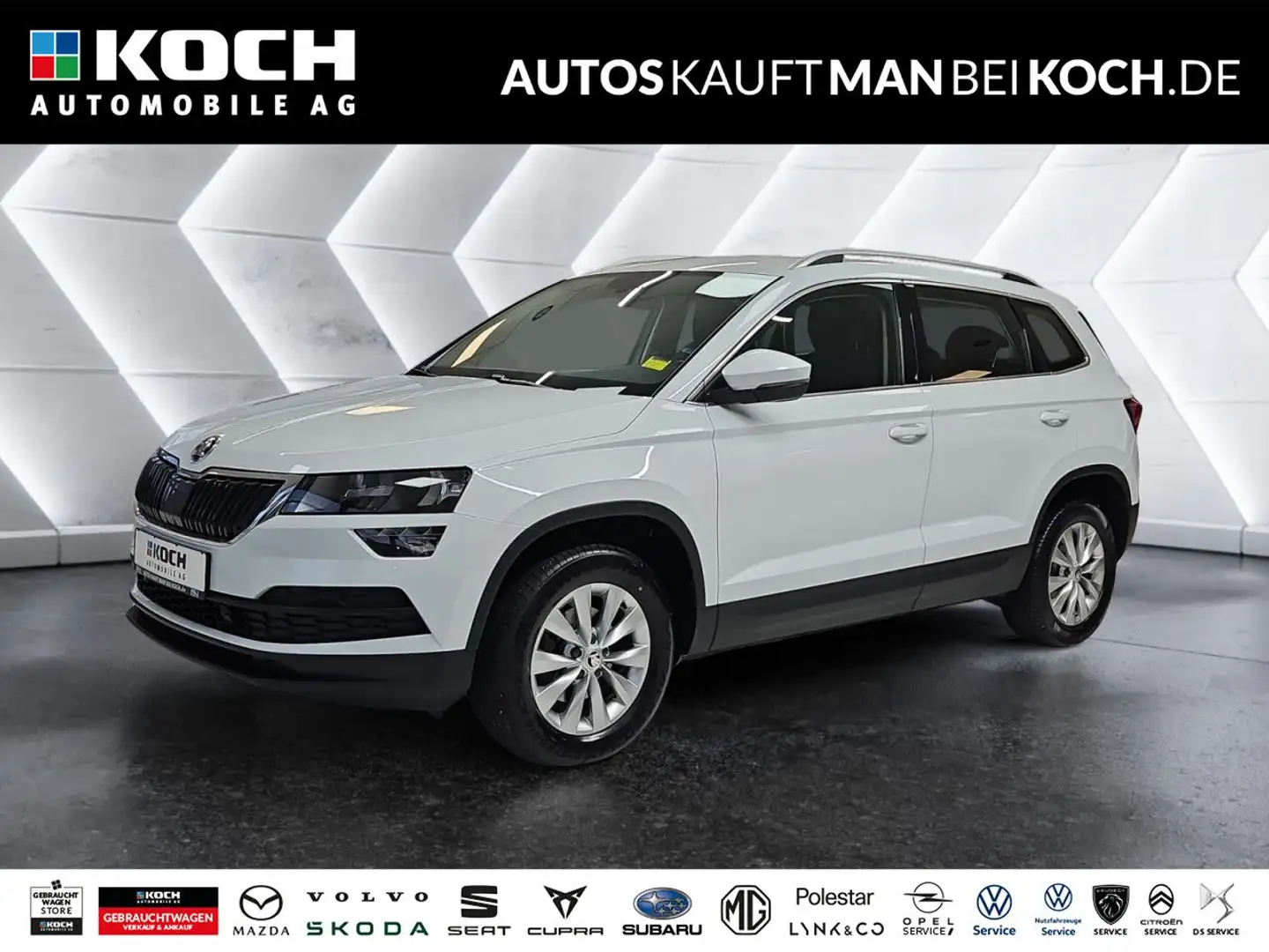 Skoda Karoq 1.0 TSI Ambition KAMERA NAVI el.HECKKL Klima Weiß - 1