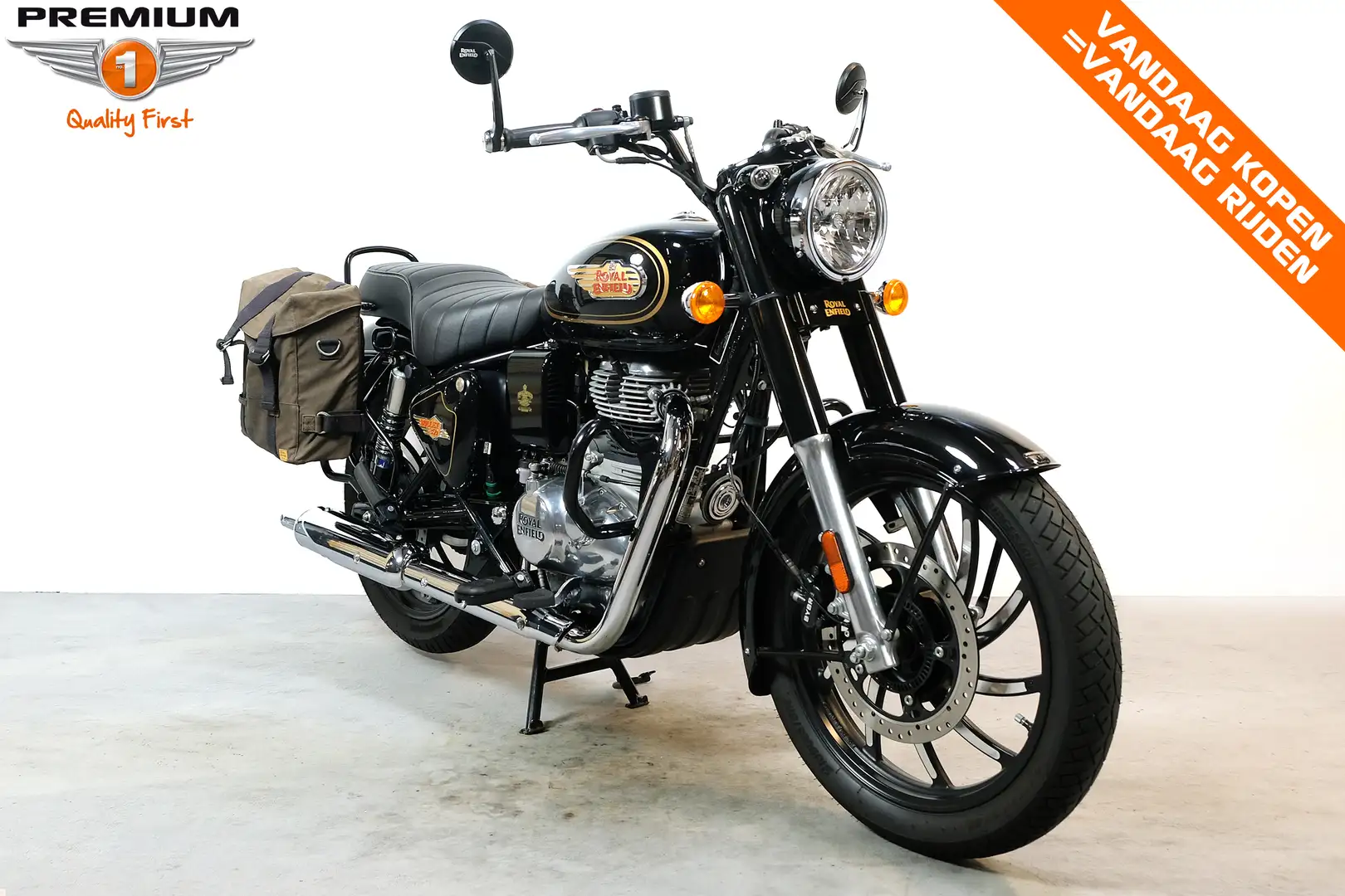 Royal Enfield Bullet 350 Zwart - 2