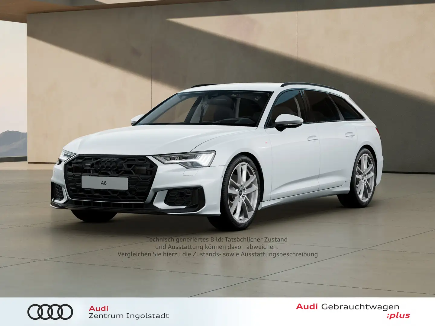 Audi A6 Avant 45 TFSI qu S line HD-MATRIX AHK B&O 21" Weiß - 2