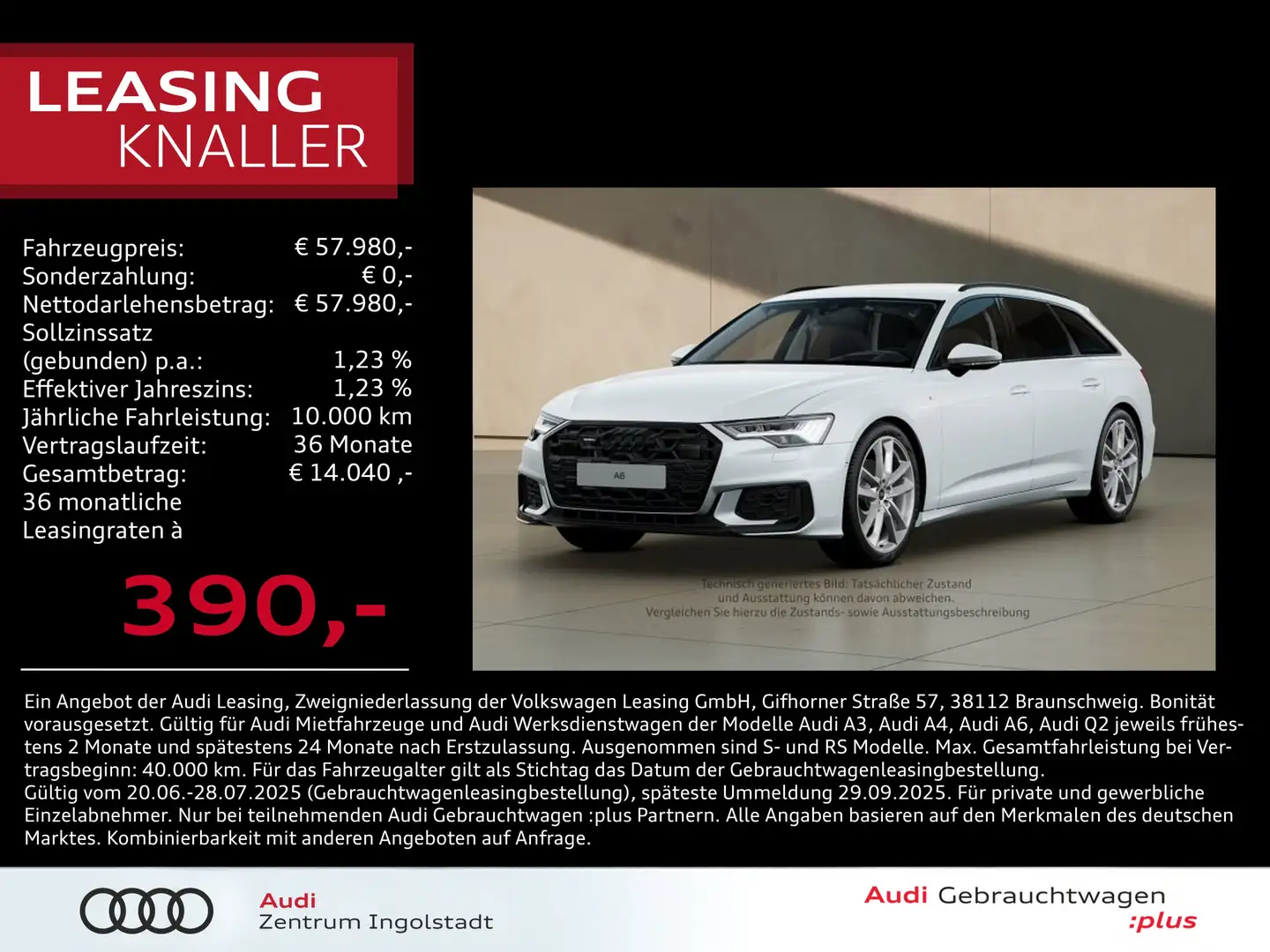 Audi A6 Avant 45 TFSI qu S line HD-MATRIX AHK B&O 21" Weiß - 1