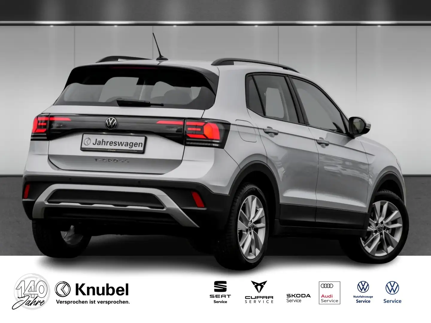 Volkswagen T-Cross Life 1.0 TSI DSG LED Keyless TravelAss. App-Con... Silber - 2