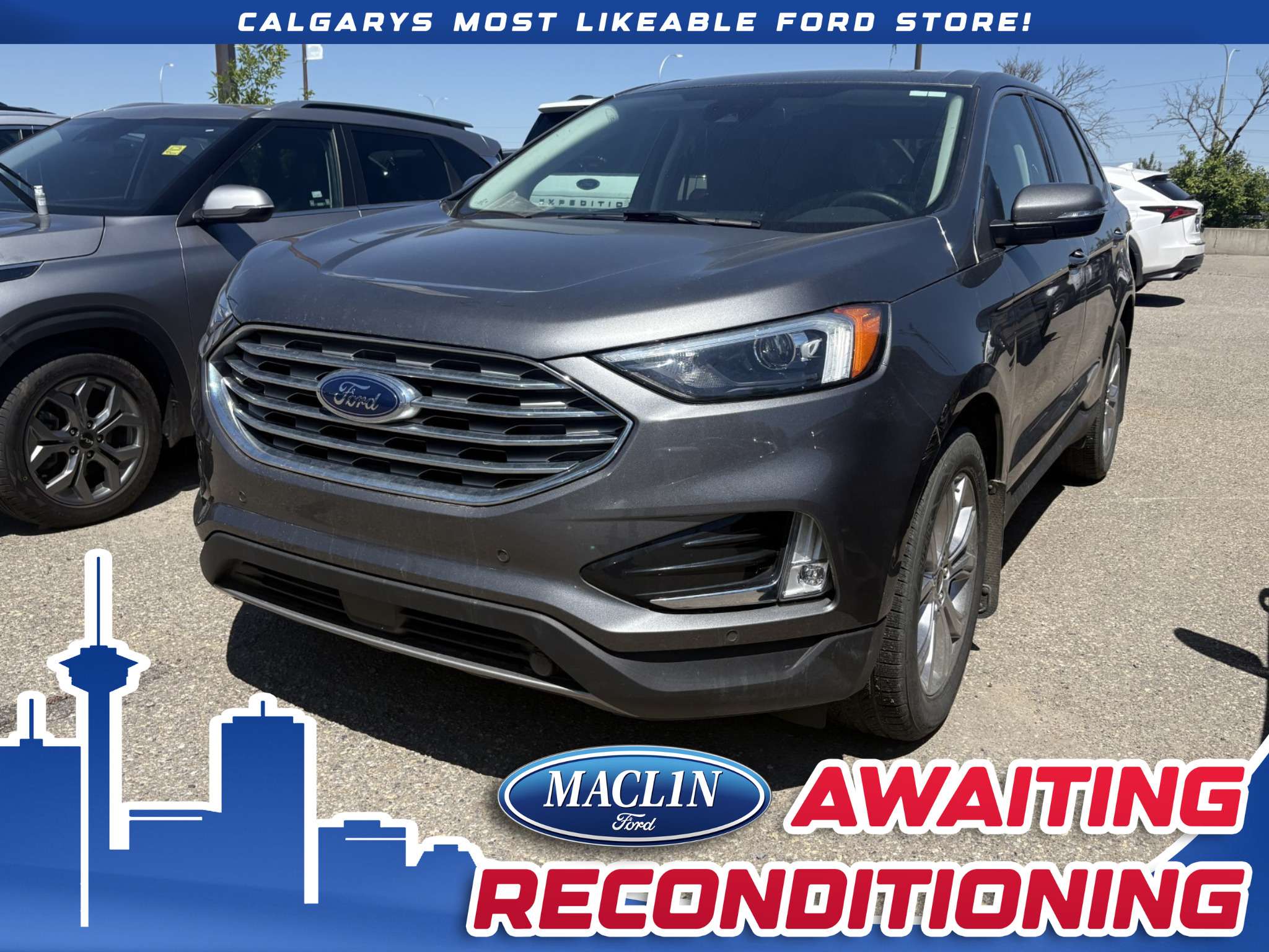 Gray 2024 Ford Edge SUV / Crossover All-Wheel Drive 8-Speed Automatic
