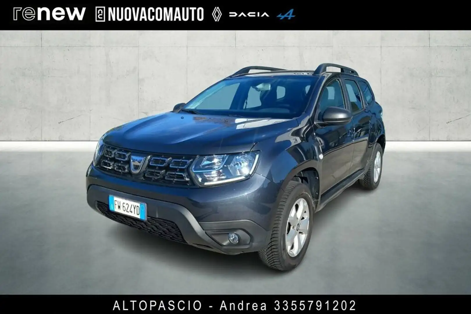 Dacia Duster 1.5 blue dci Comfort 4x2 s&s 115cv my19 Grigio - 1