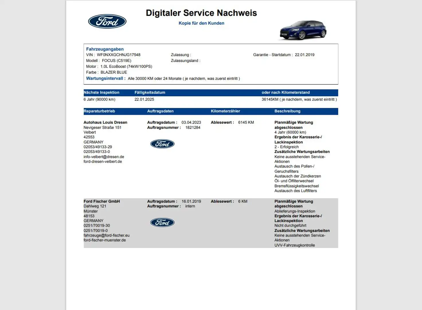 Ford Focus 5tg Cool & Connect Navi 2xPDC Tempomat Blau - 2