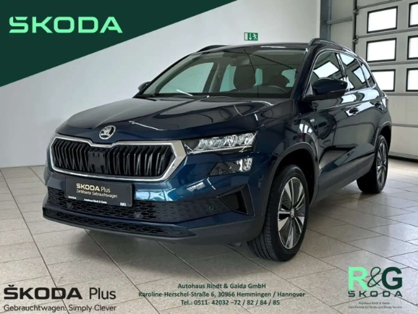 Skoda Karoq Tour 1.0 TSI AHK ACC LED SHZ PDC SmartLink Blau - 1