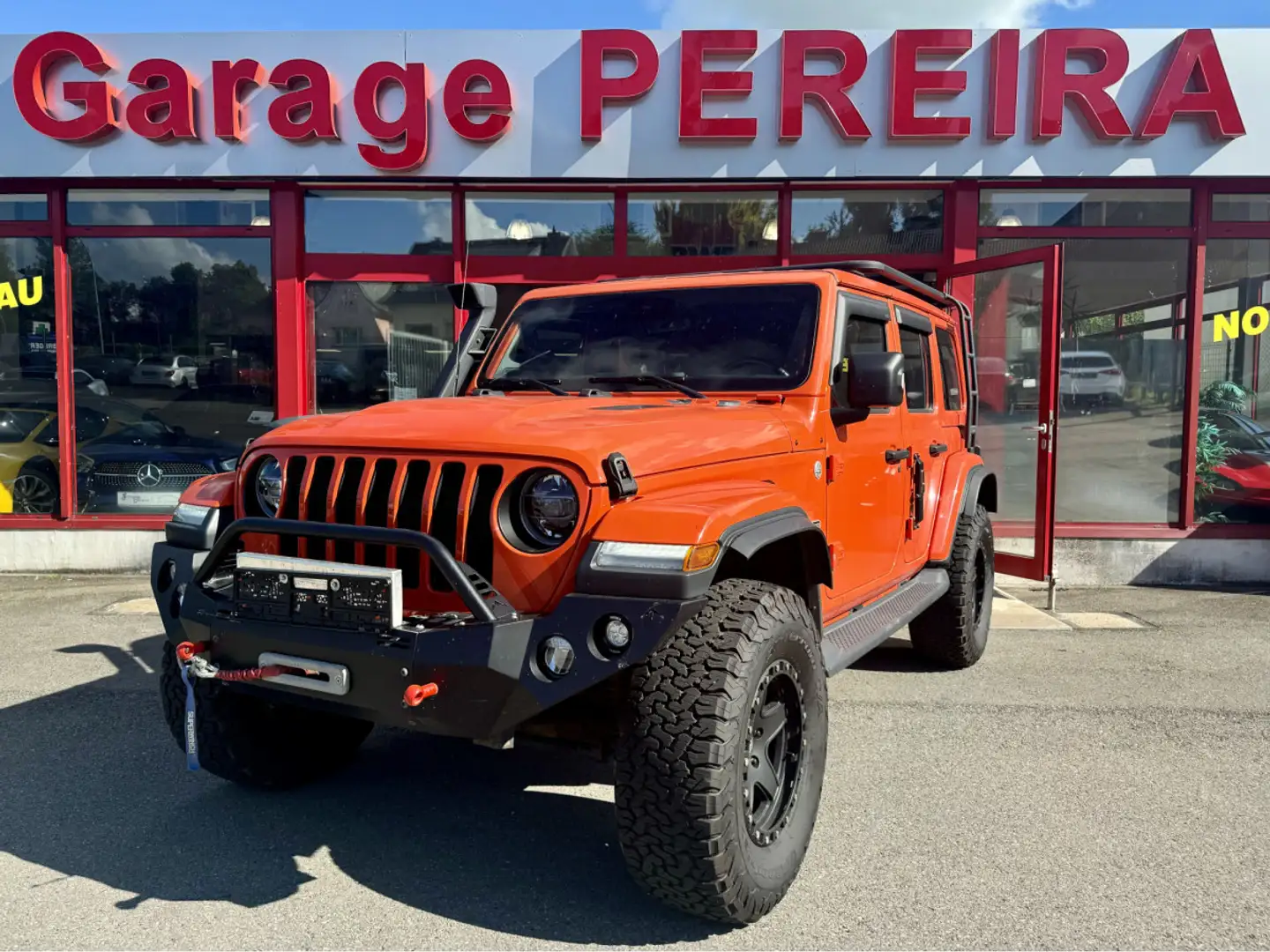 Jeep Wrangler 2.0 T-GDI SAHARA UNLIMITED CUIR NAVI Orange - 2
