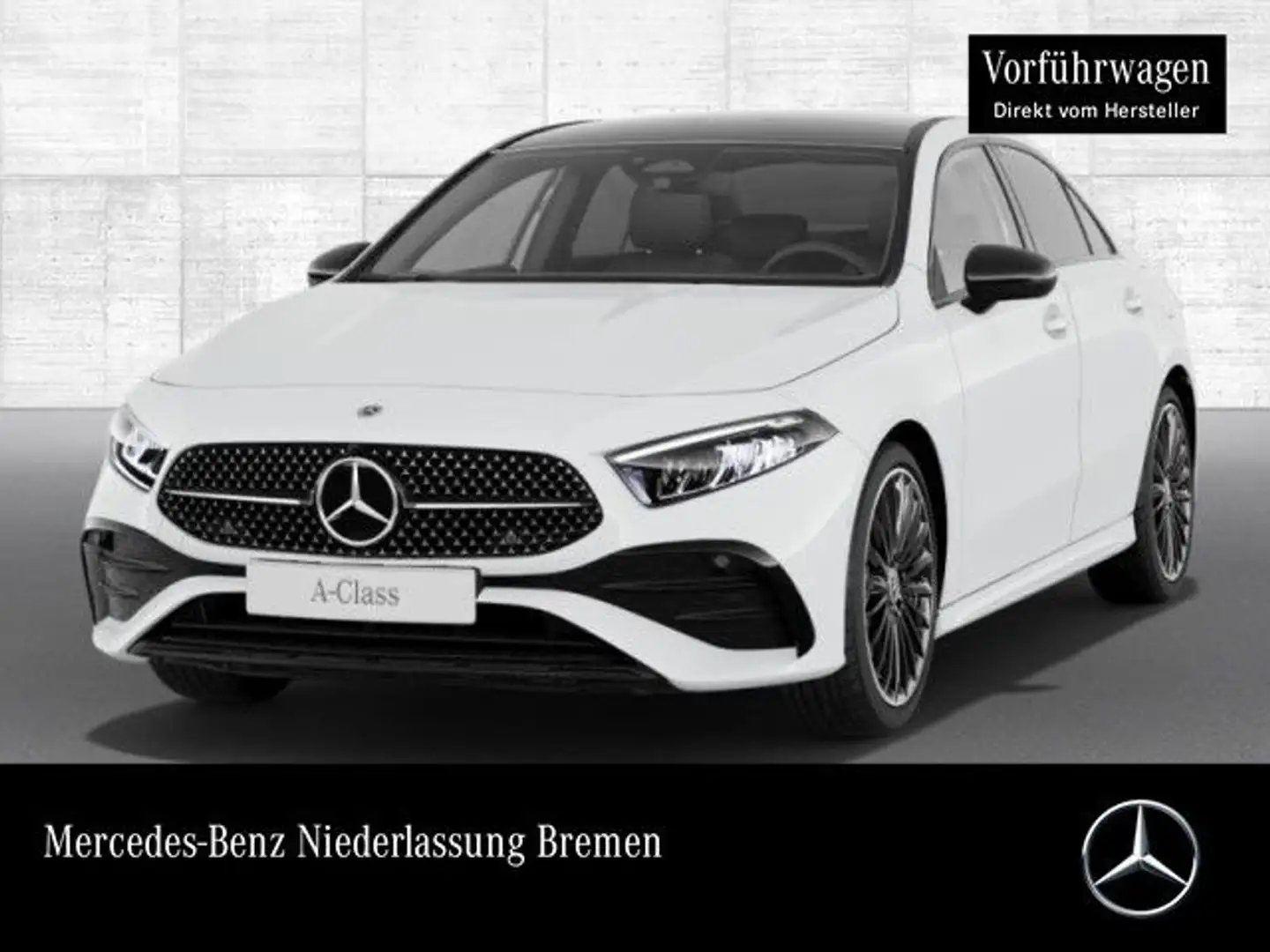 Mercedes-Benz A 250 e Lim AMG+NIGHT+PANO+LED+KAMERA+TOTW+KEYLESS Fehér - 1