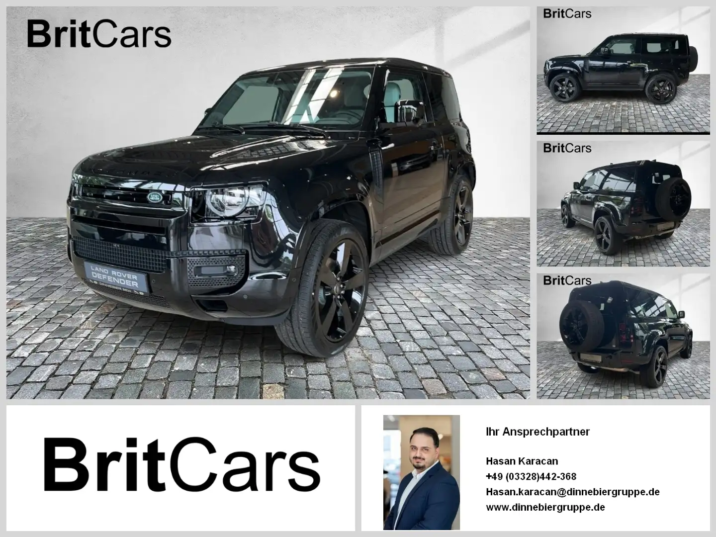 Land Rover Defender 90 D200 X-Dynamic SE Winterp. Pano. 22 Schwarz - 1