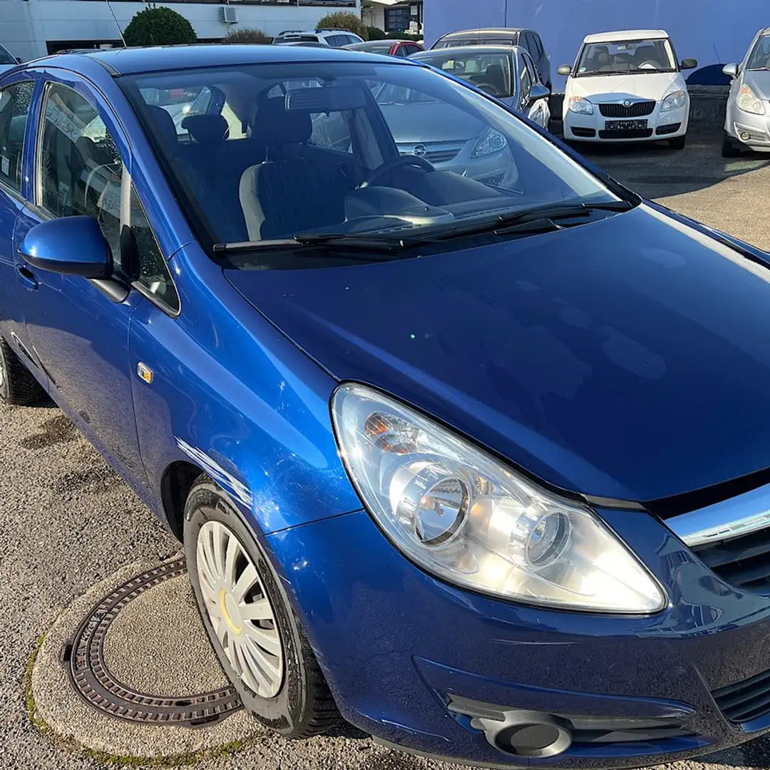 Opel Corsa CATCH ME-aus der Schweiz-Tüv-neu Scheckheft Blau - 1